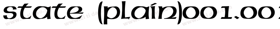 State (Plain)001.001字体转换